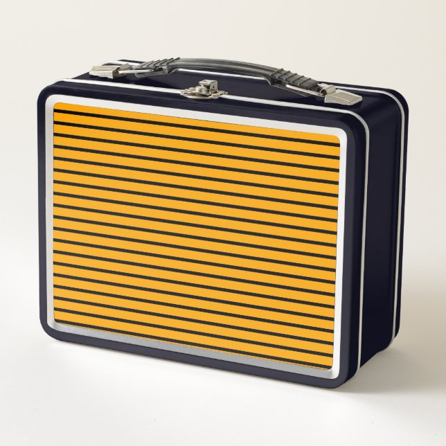 Patrón de franja retro negro amarillo (Anverso)