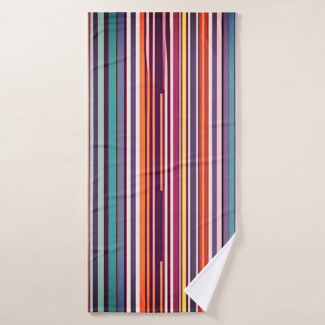 Patrón de franja vertical inspirado en Art Deco (Toalla de baño)