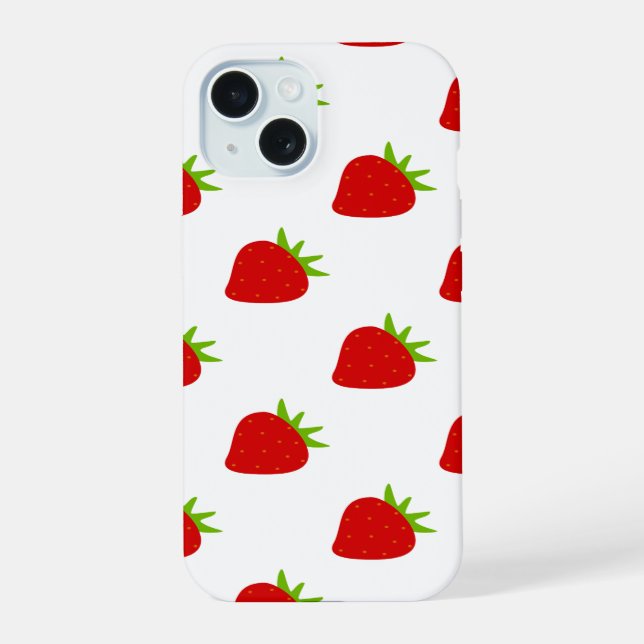 Patrón de Fresa Adorable | (Reverso )