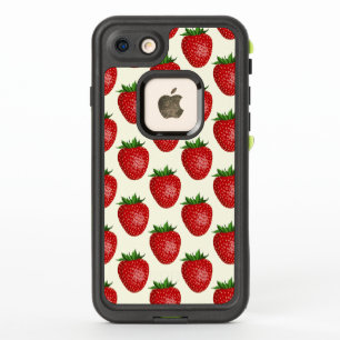 Patrón de Fresa, Fresas Rojas, Fruta, Hoja