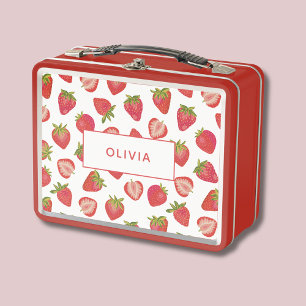 Patrón de Fresa Nombre Personalizado Personalizado