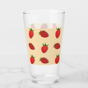 Patrón de fresa para buenas vibraciones en verano