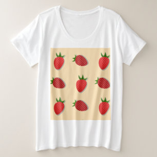 Patrón de fresa para buenas vibraciones en verano