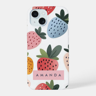 Patrón de fresa personalizado adorable