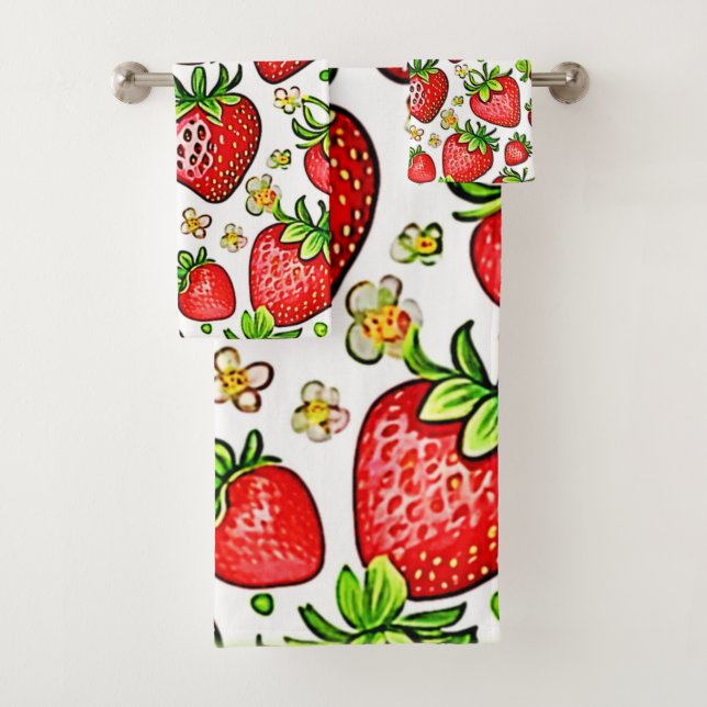 Patrón de fresas rojas jugosas (In situ)