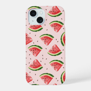 Patrón de fruta de sandía acuarela
