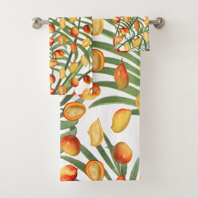 Patrón de frutas de verano de mango y vegetación v (In situ)