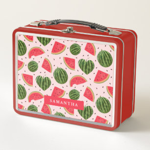 Patrón de frutas de verano de sandía rosa divert