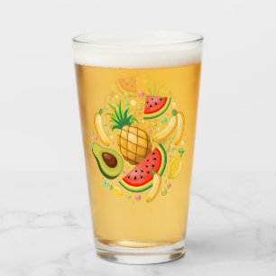 Patrón de frutas de verano fresco