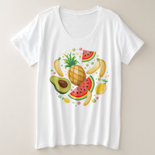 Patrón de frutas de verano fresco