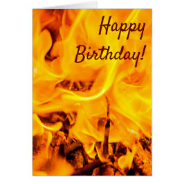 Patrón De Fuego Y Flores