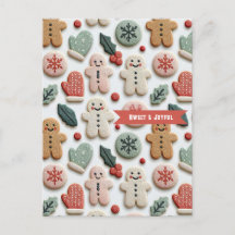 Patrón de galletas de Navidad lindas