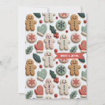 Patrón de galletas de Navidad lindas
