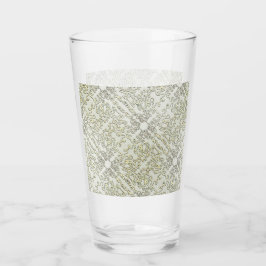 Patrón de garabato elegante en oro y plata