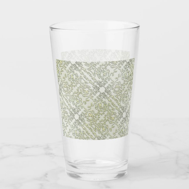 Patrón de garabato elegante en oro y plata (Anverso)