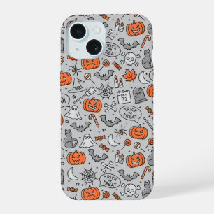 Patrón de garabatos de Halloween para niños lindos