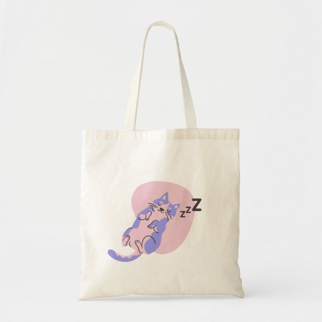 Patrón de gato durmiente en las bolsas (Frente)