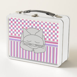 Patrón de gato gris durmiente