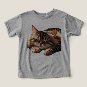 patrón de gato lindo de camiseta de bebé