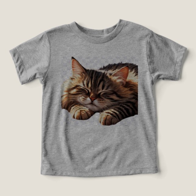 patrón de gato lindo de camiseta de bebé (Diseño delantero )
