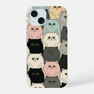 patrón de gato lindo Funda para teléfono