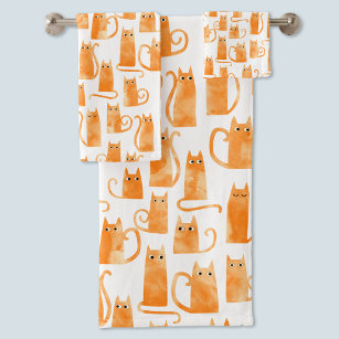 Patrón de gato naranja