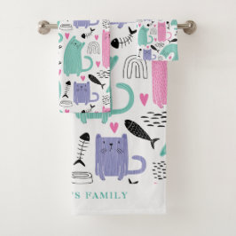 Patrón de gatos de corte