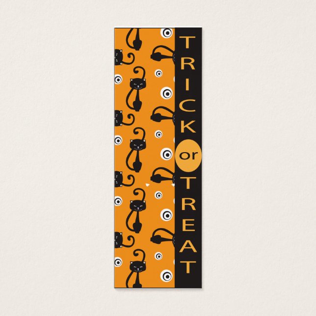 Patrón de gatos de Halloween (Frente)