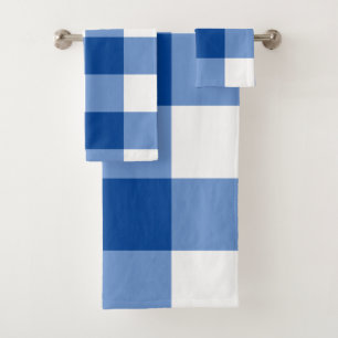 Patrón de gingham azul