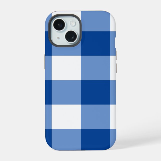 patrón de gingham azul (Reverso )