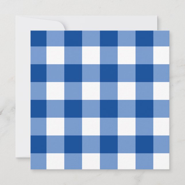 Patrón de gingham azul (Anverso)