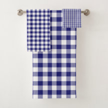 Patrón de Gingham de Blue Checked moderno