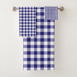 Patrón de Gingham de Blue Checked moderno