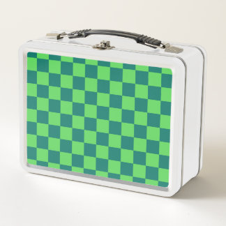 Patrón de Gingham de Blue Green Checkered