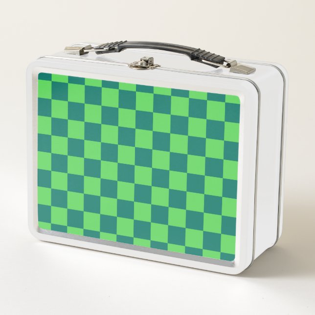 Patrón de Gingham de Blue Green Checkered (Anverso)