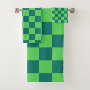 Patrón de Gingham de Blue Green Checkered