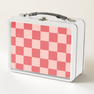 Patrón de Gingham de Red Checkered Rosa