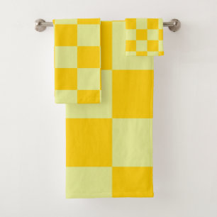 Patrón de Gingham de Yellow Checkered