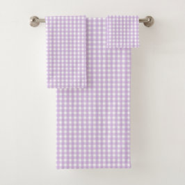 Patrón de Gingham púrpura Pastel