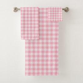 Patrón de gingham rosa, cuadros escoceses para niñ