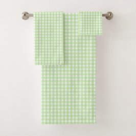 Patrón de Gingham verde Pastel