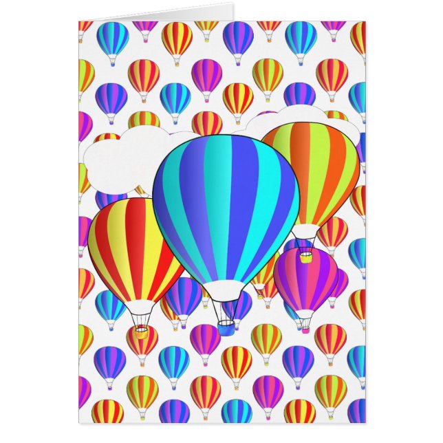 Patrón de Globo Aerostático Colorido (Frente)