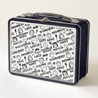 Patrón de graffiti de caracteres de cacahuete