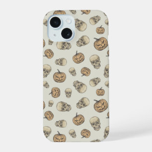 Patrón de Halloween de Calaveras y Calabazas