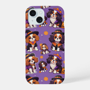 Patrón de halloween de Cute Cavalier King Charles