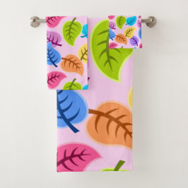 Patrón de hoja colorido