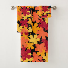 Patrón de hoja de arce de otoño