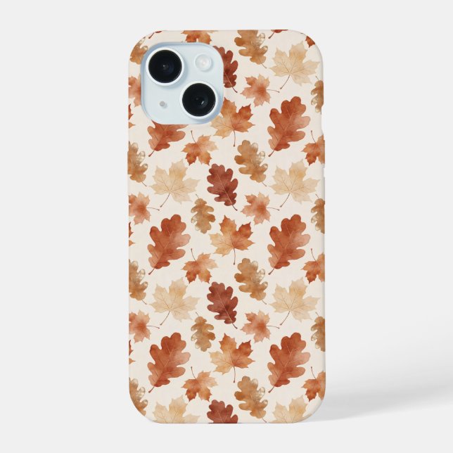Patrón de hoja de otoño acogedor (Reverso )