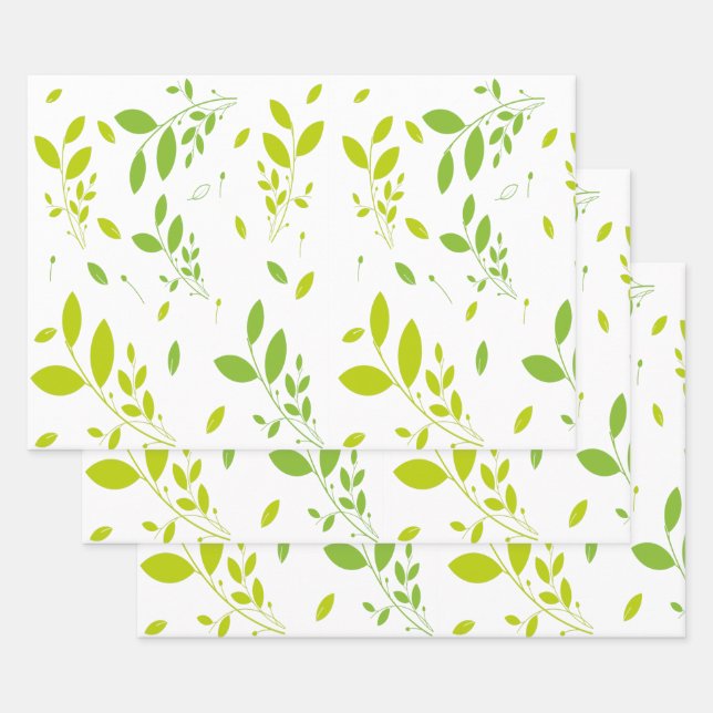 patrón de hojas (Set)