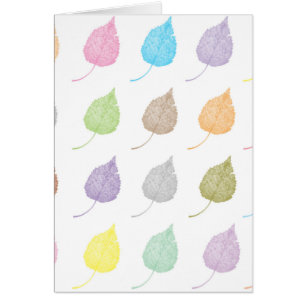 Patrón de hojas coloridas